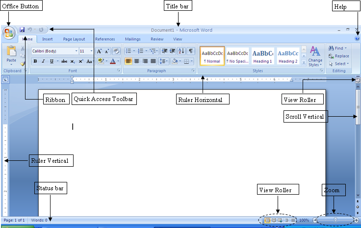  Fungsi  Toolbar  pada  Microsoft  Word  Fungsi  dan Info